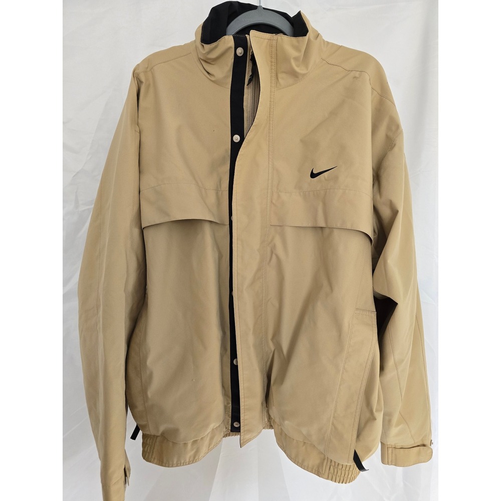 Nike Golf Lightweight Full Zip Jacket Khaki Men's‎ XL Windbreaker Top